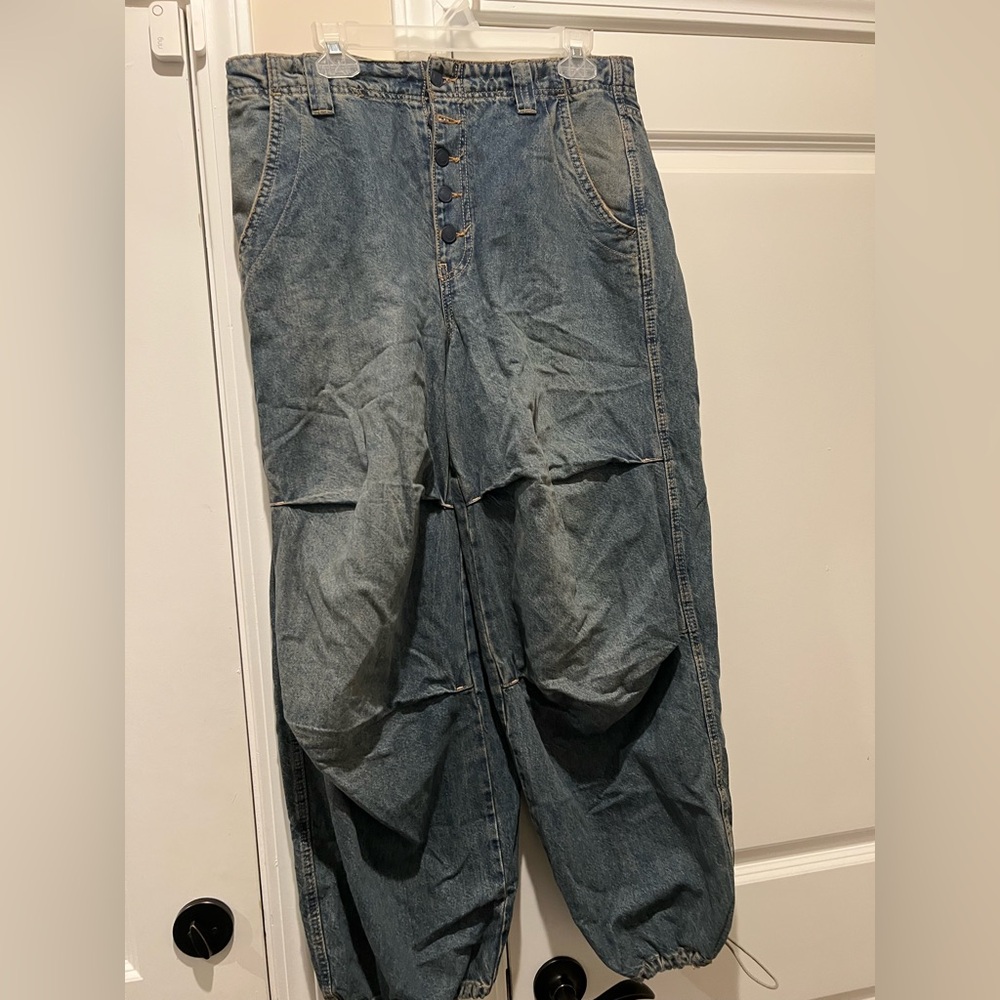 We The Free Newbies Solid Slouchy Jeans Size M